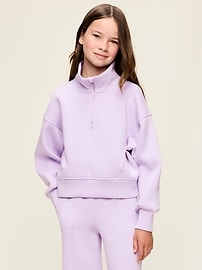 Image number 1 showing, Bounce Fleece Half-Zip Pullover Sweatshirt for Girls