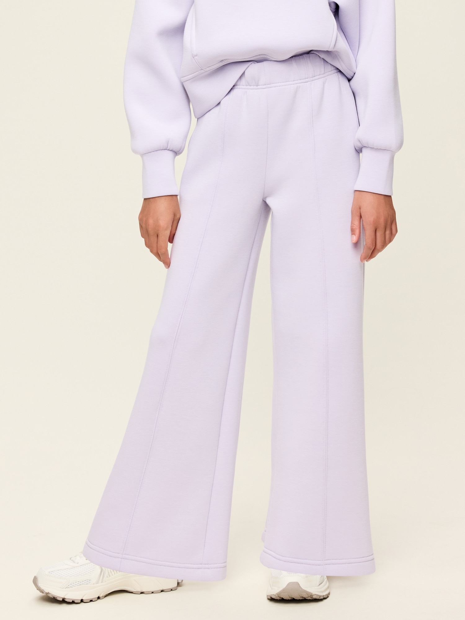 High-Waisted Bounce Fleece Wide-Leg Sweatpants for Girls