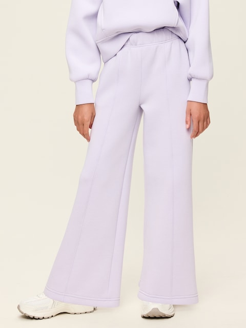 High-Waisted Bounce Fleece Wide-Leg Sweatpants for Girls