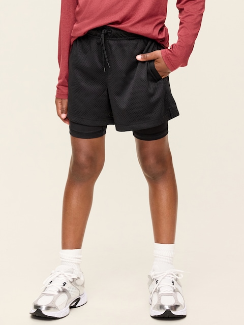 2-In-1 Mesh Performance Shorts for Boys