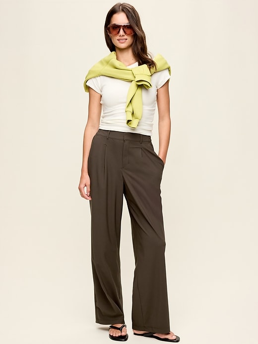 Image number 2 showing, High-Waisted SleekTech Trouser Pants