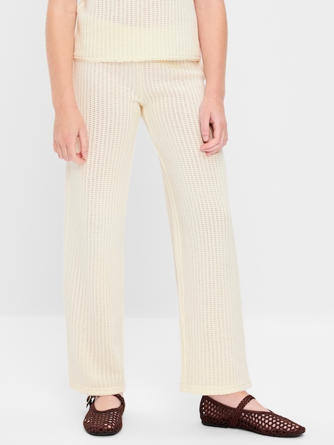 Low-Rise Jacquard Knit Pants for Girls
