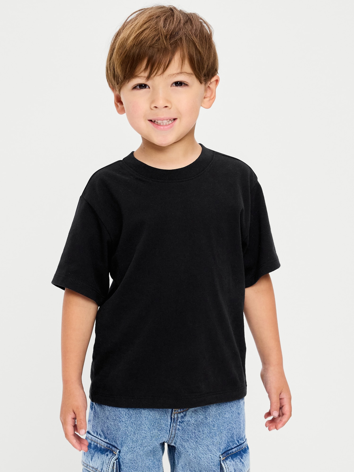 Oversized Short-Sleeve Heavyweight T-Shirt for Toddler Boys