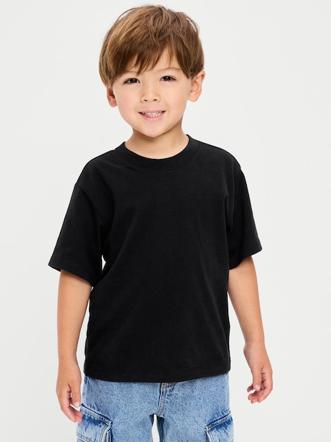 Oversized Short-Sleeve Heavyweight T-Shirt for Toddler Boys