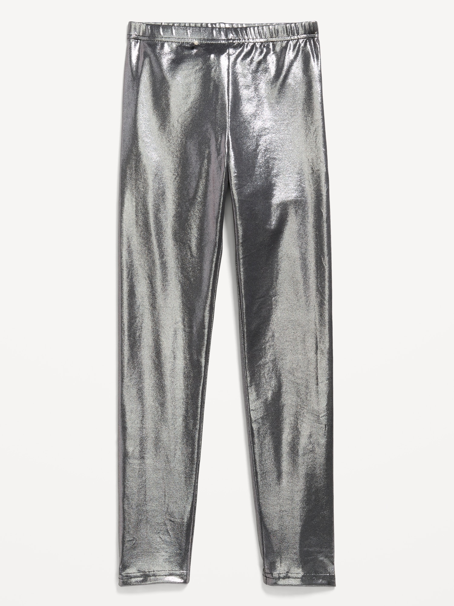 Shiny Foil Print Leggings for Girls