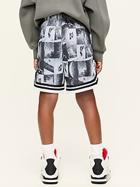 Image number 2 showing, Knee Length Mesh Basketball Shorts for Boys
