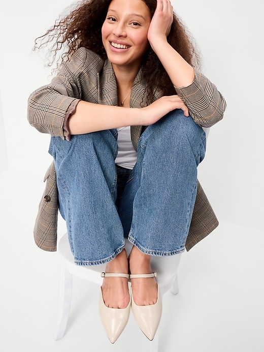 Image number 2 showing, Pointed-Toe Mule Flats for Women