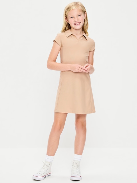 PowerSoft Collared Athletic Dress for Girls