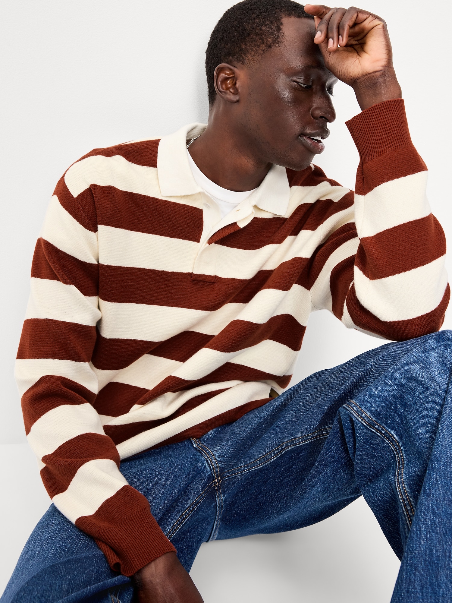 Long-Sleeve Rugby Polo