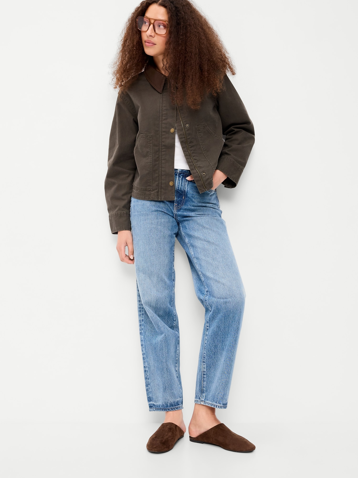 Faux-Suede Mule Clogs for Women