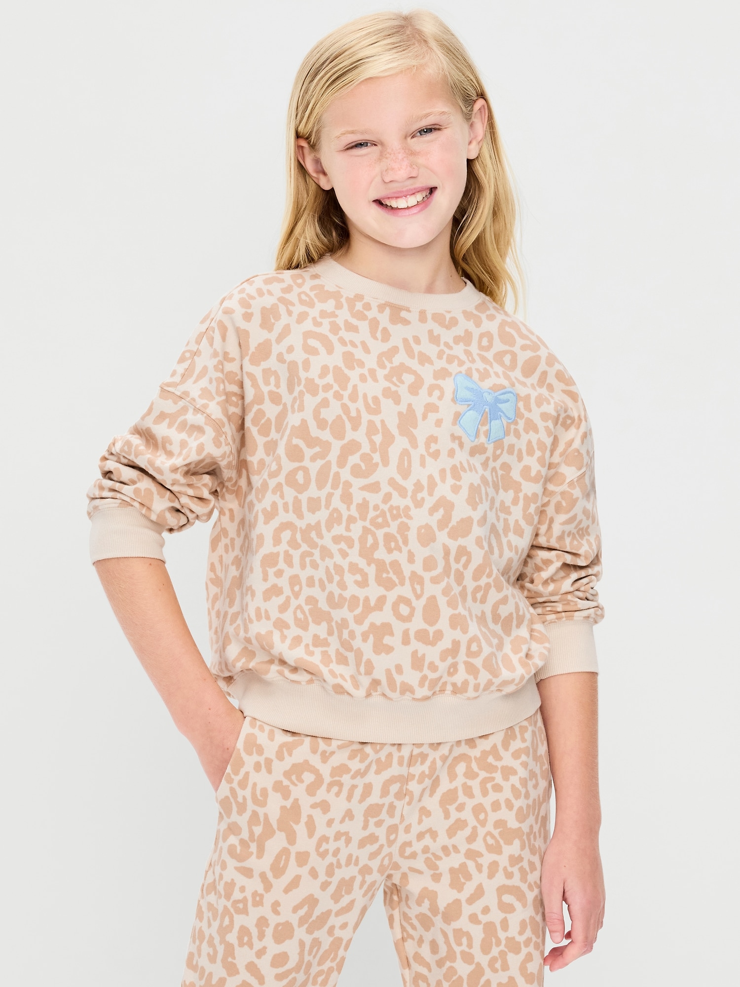 Favorite Fleece Oversized Tunic Sweatshirt for Girls