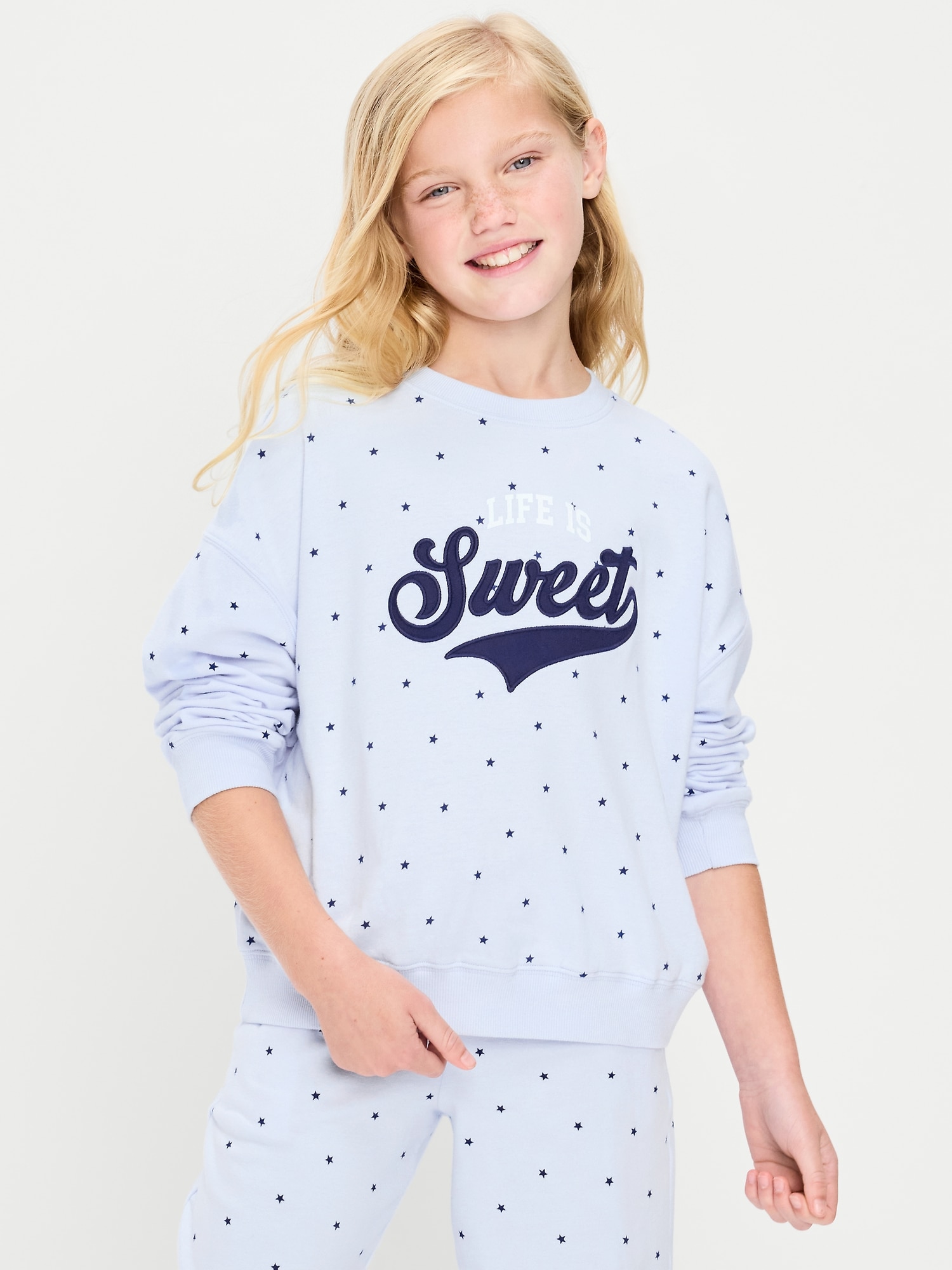 Favorite Fleece Oversized Tunic Sweatshirt for Girls