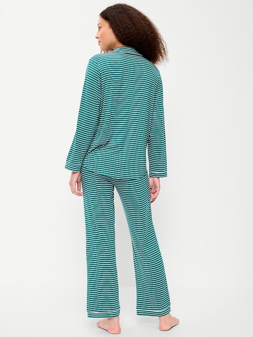 Image number 2 showing, Sunday Sleep Knit Jersey Pant Set