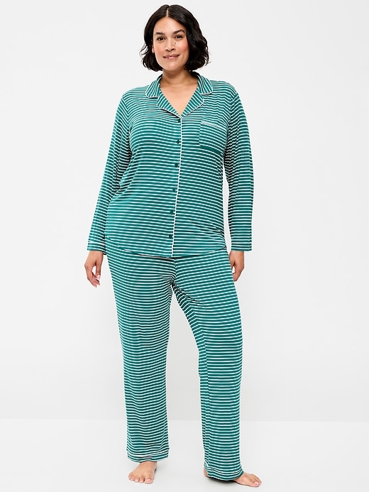Image number 4 showing, Sunday Sleep Knit Jersey Pant Set