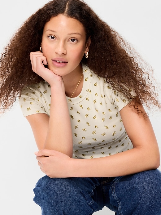 Image number 3 showing, Snug Crop T-Shirt