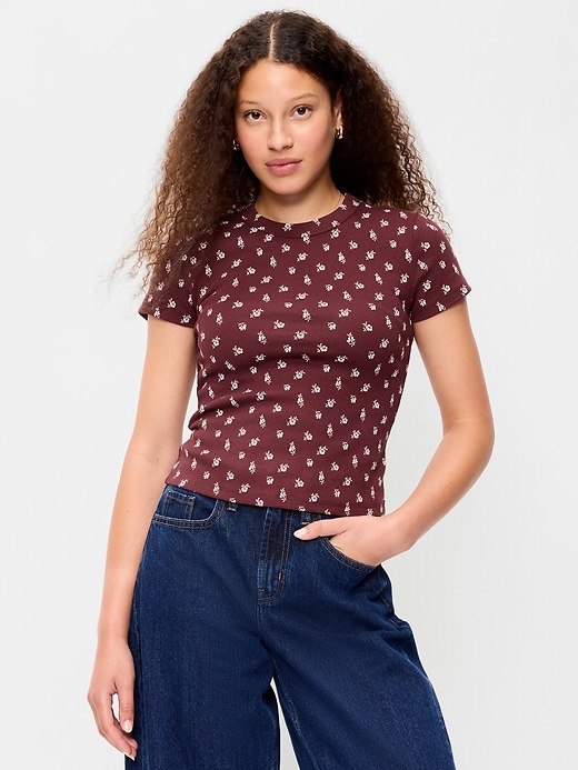 Image number 1 showing, Snug Crop T-Shirt