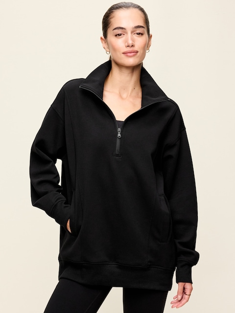 Dynamic Fleece Half-Zip Tunic Sweatshirt
