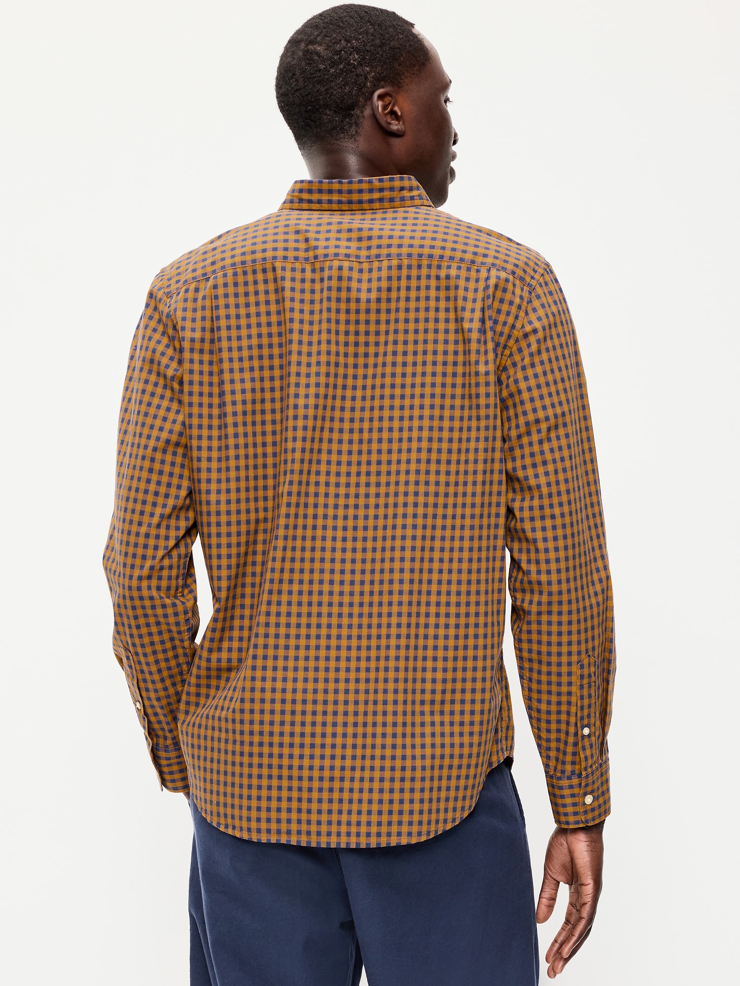 Classic Fit Everyday Plaid Poplin Shirt