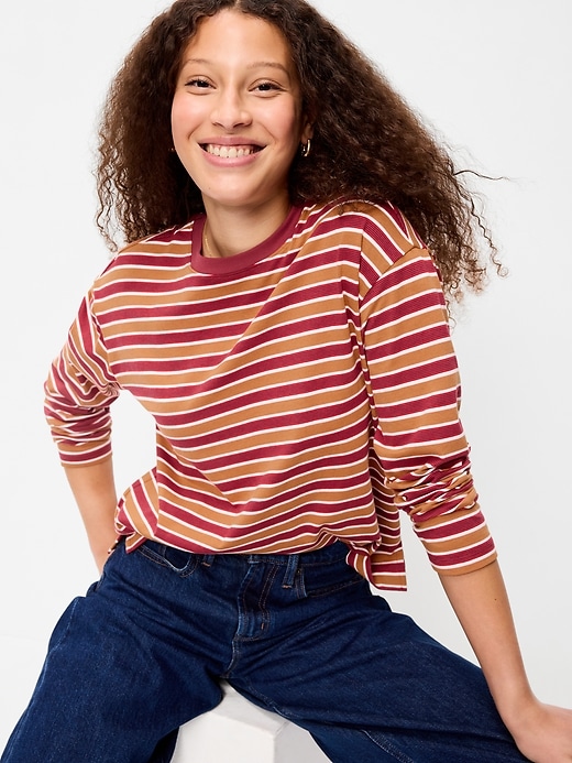 Vintage Long-Sleeve Crew-Neck T-Shirt | Old Navy