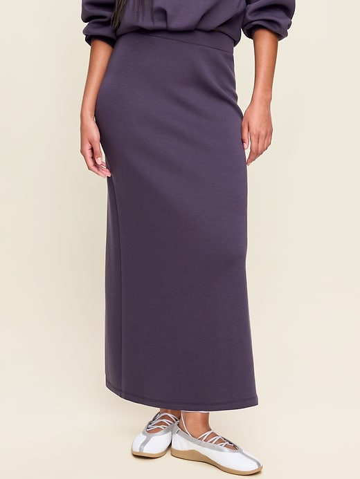 Image number 1 showing, High-Waisted Bounce Fleece Maxi Skirt