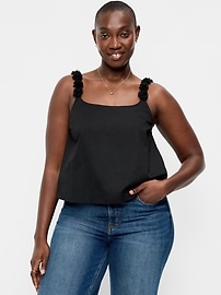 Image number 1 showing, Rosette-Strap Tank Top