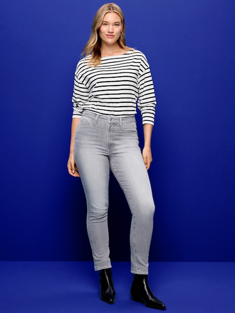 High-Waisted OG Straight Ankle Jeans