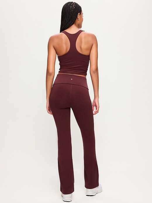 Image number 3 showing, High-Waisted PowerChill Fold-Over Bootcut Leggings