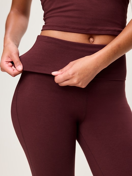 Image number 4 showing, High-Waisted PowerChill Fold-Over Bootcut Leggings