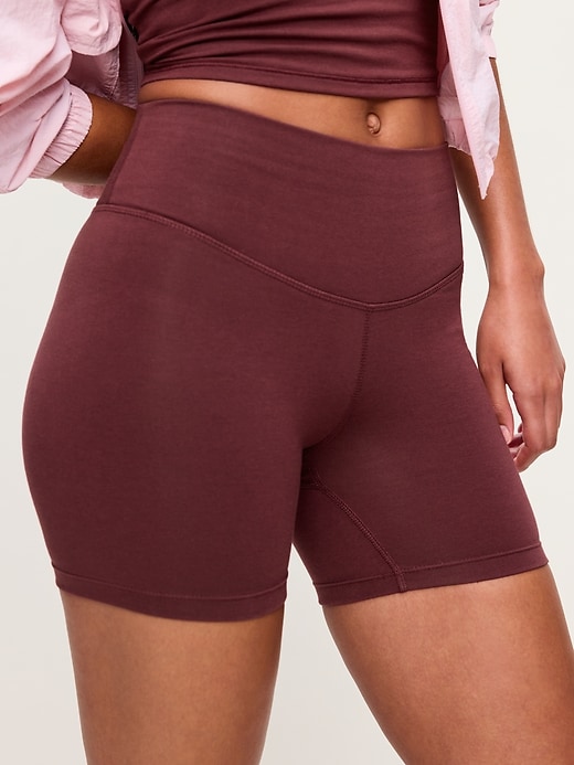 Image number 3 showing, High-Waisted PowerChill Biker Shorts -- 5-inch inseam