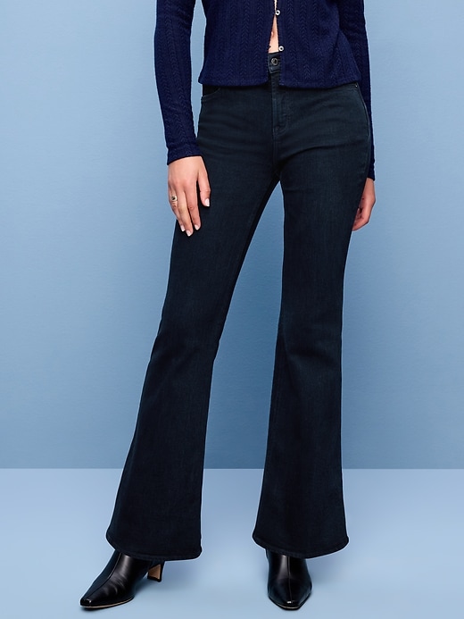 Image number 2 showing, High-Waisted Flare Jeans