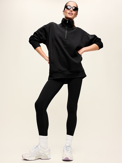 Image number 3 showing, Dynamic Fleece Half-Zip Tunic Sweatshirt