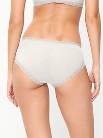 Image number 2 showing, Lace-Trim Hipster Underwear