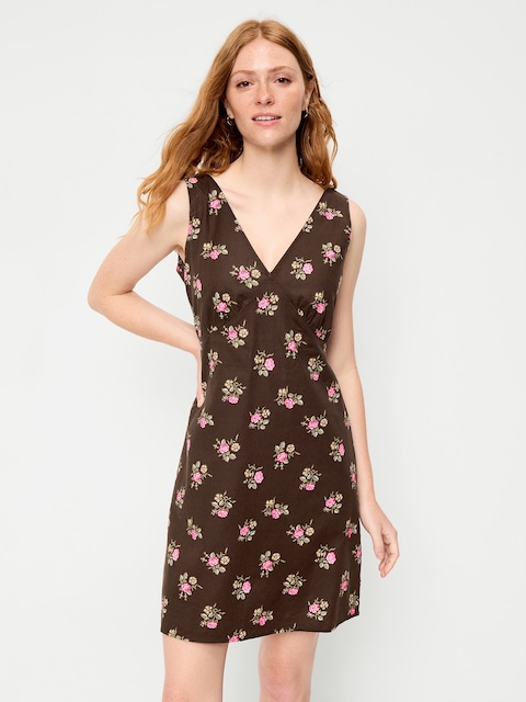 Sleeveless A-Line Mini Dress