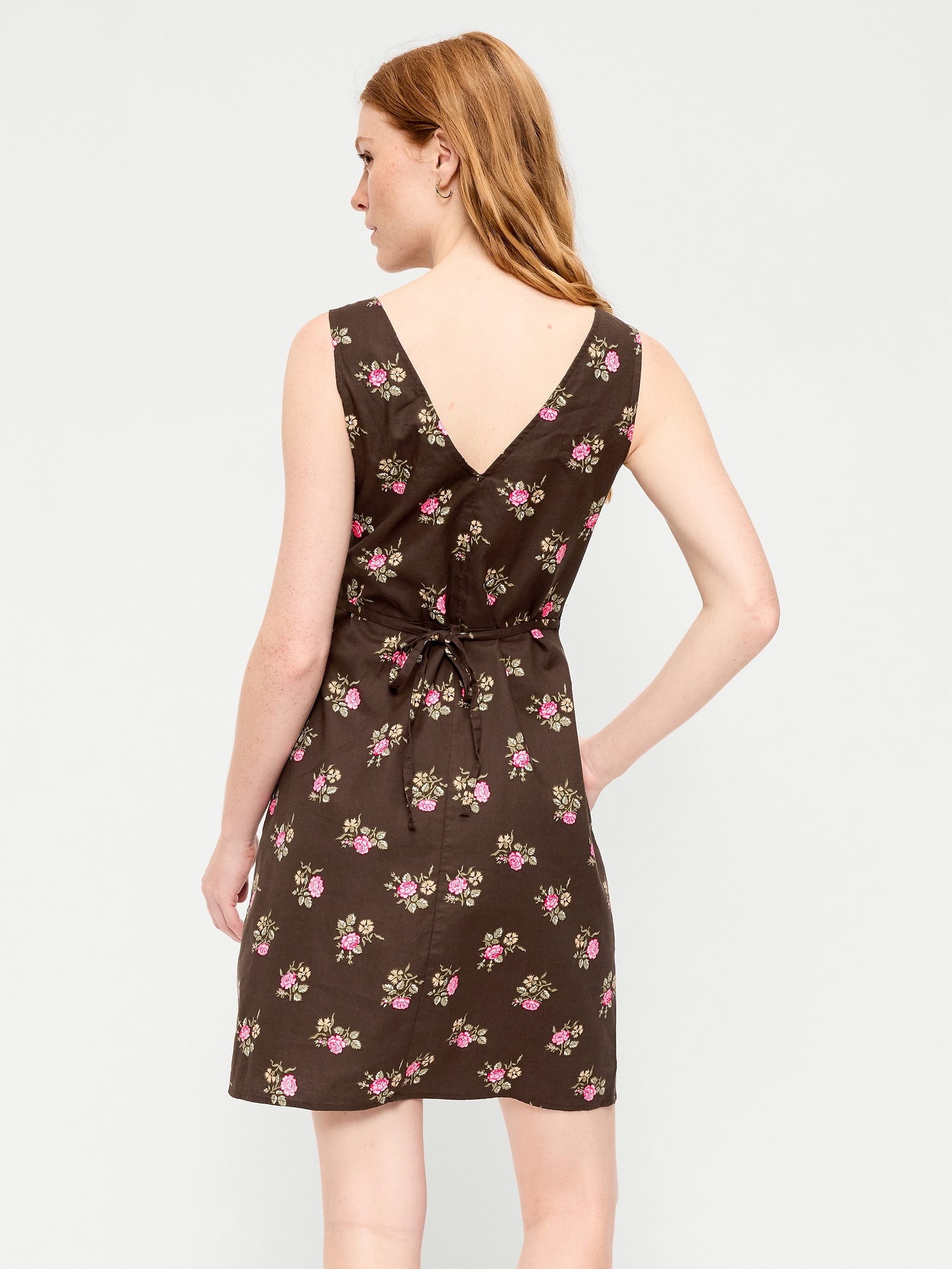 Sleeveless A-Line Mini Dress