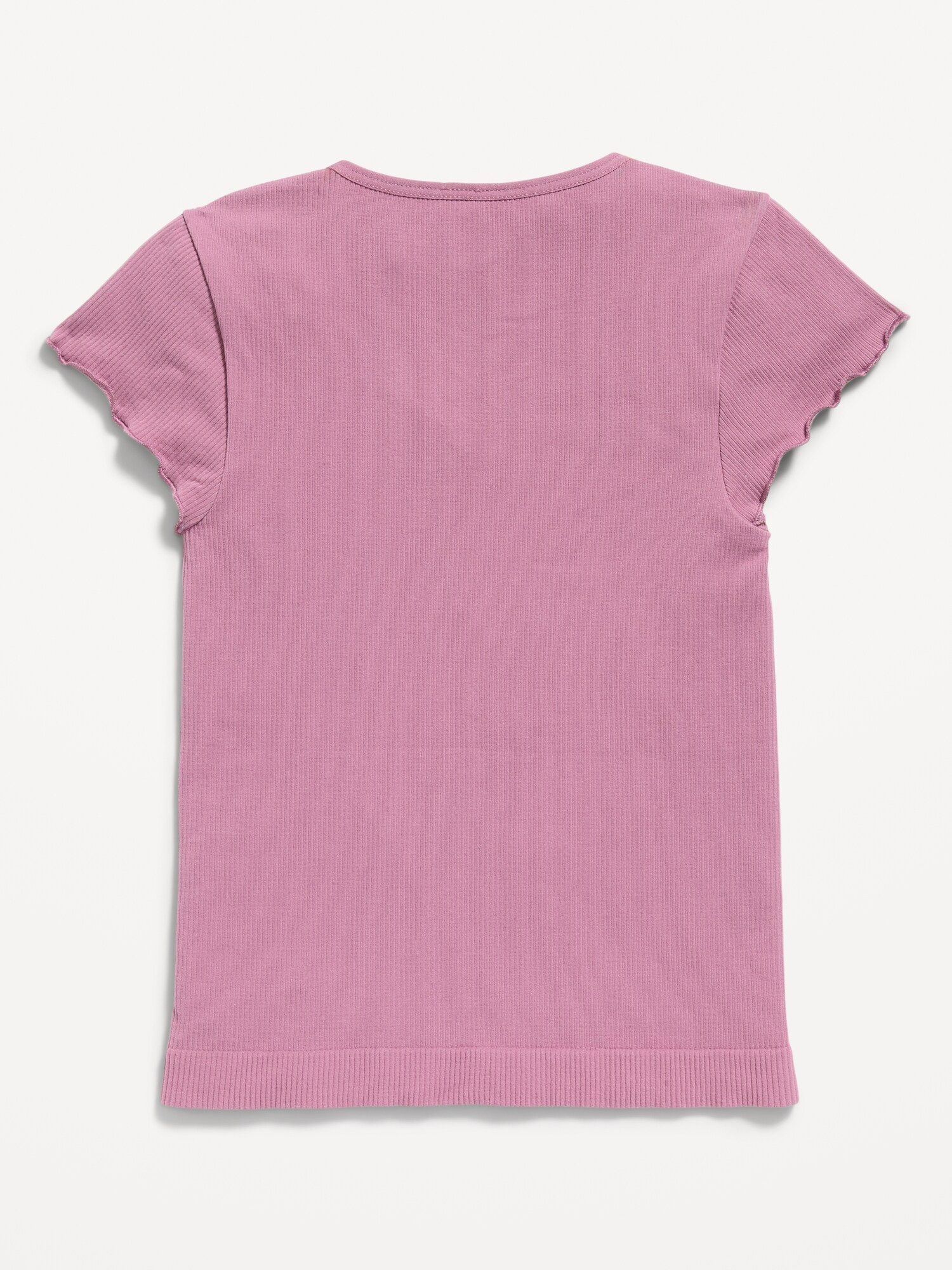 Fitted Seamless Ribbed Performance Top for Girls