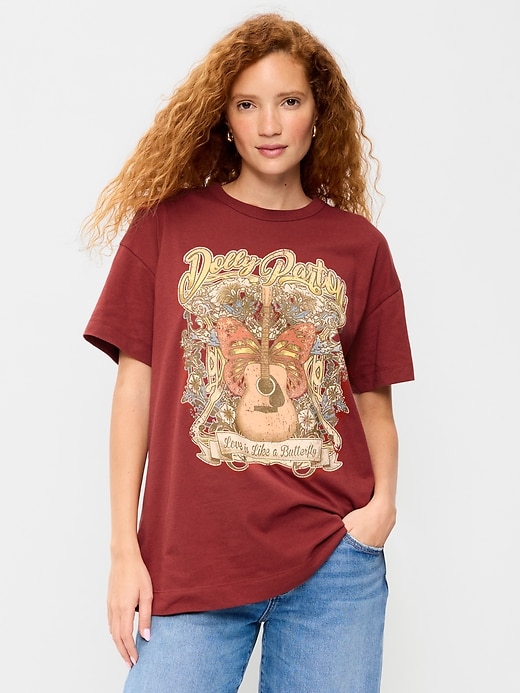 Image number 1 showing, Dolly Parton™ Oversized Tunic T-Shirt