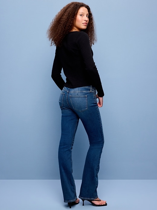Image number 3 showing, Low-Rise Boot-Cut Jeans