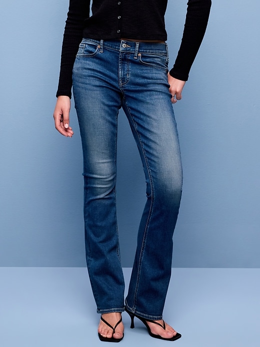 Image number 2 showing, Low-Rise Boot-Cut Jeans