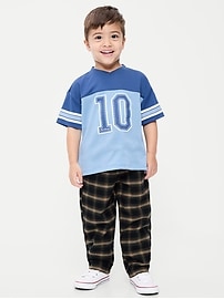 Image number 1 showing, Pull-On Barrel-Leg Pants for Toddler Boys