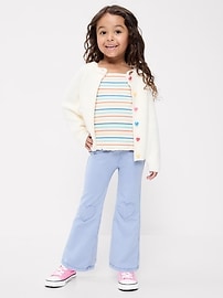Image number 1 showing, Faux-Denim Flared Leggings for Toddler Girls