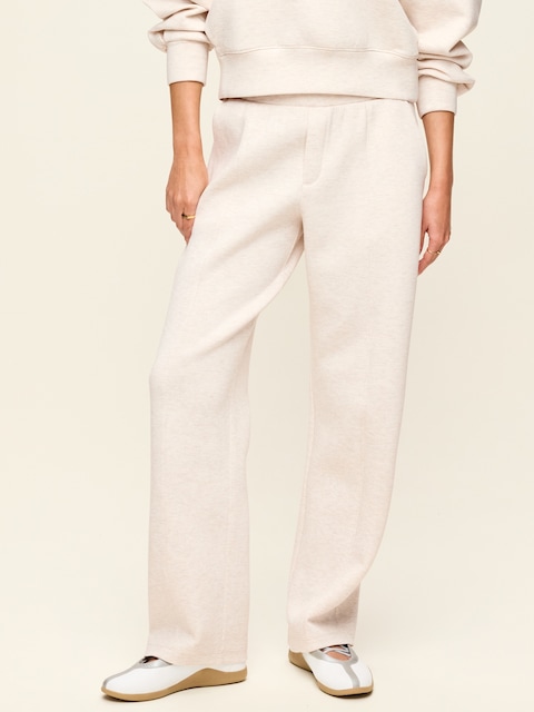 High-Waisted Bounce Fleece Trouser Sweatpants