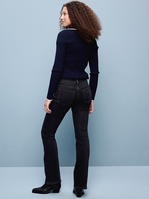 Image number 3 showing, Low-Rise Boot-Cut Jeans