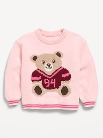 Image number 2 showing, SoSoft Long-Sleeve Graphic Sweater for Toddler Girls