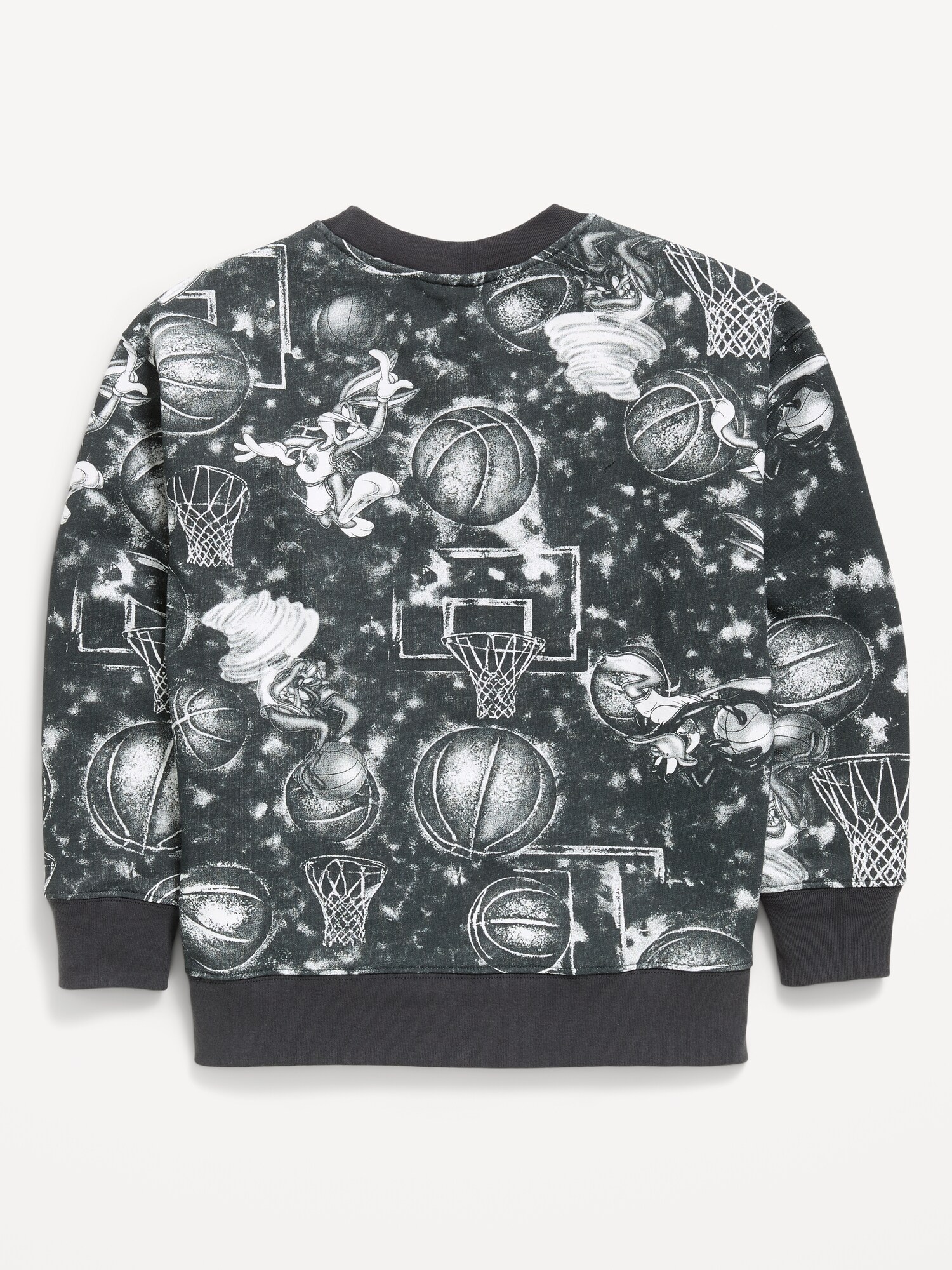 Детские толстовки Old Navy Space Jam™ Gender-Neutral Oversized Graphic, цвет: Чёрный — фото 2