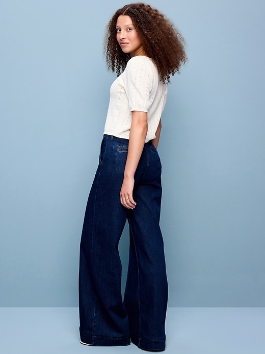 Image number 3 showing, Extra High-Waisted Super Wide-Leg Jeans