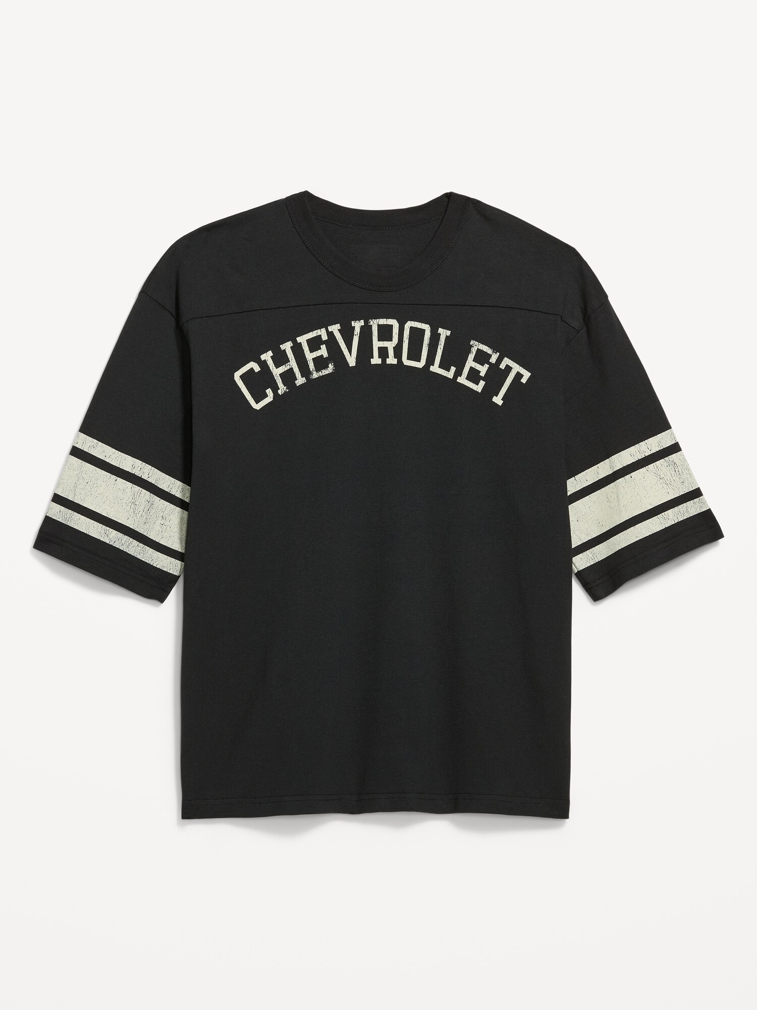 Мужской топ Old Navy Crew-Neck Football Top, цвет: Чёрный — фото 3
