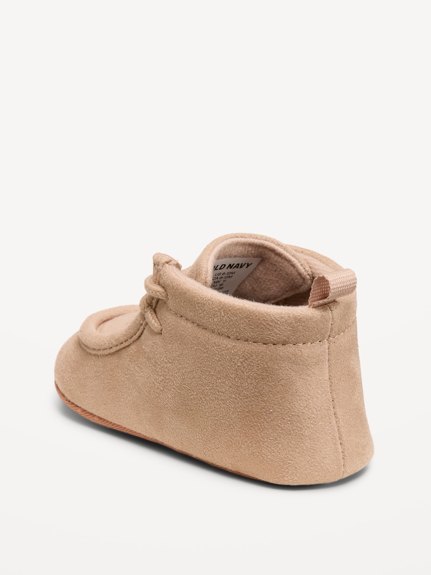 Faux-Suede Derby Boots for Baby