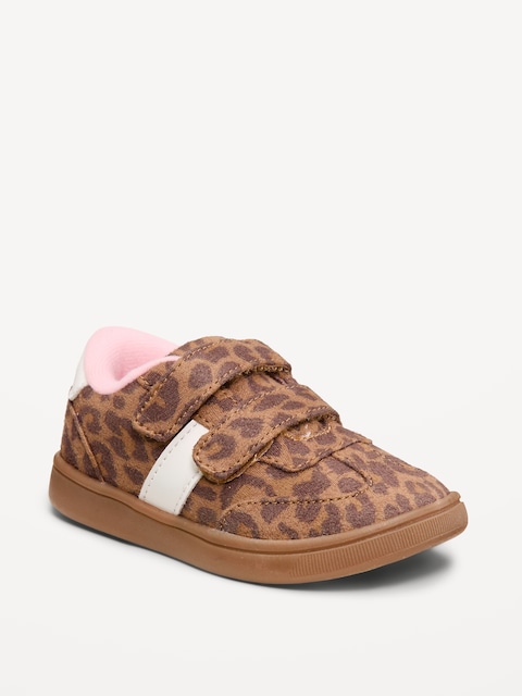 Double Secure-Strap Faux-Suede Sneakers for Toddler Girls
