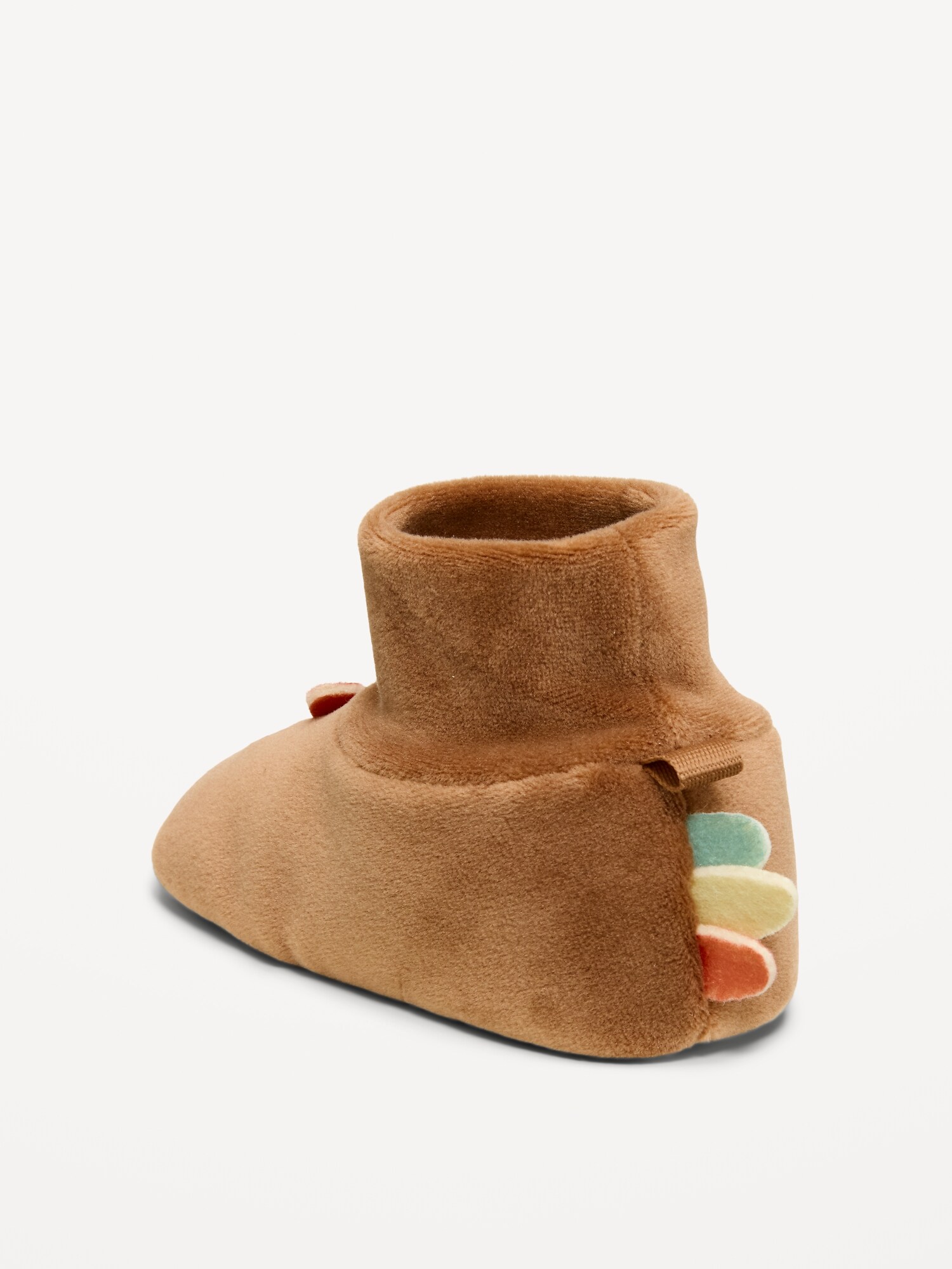 Velour Turkey Slippers for Baby