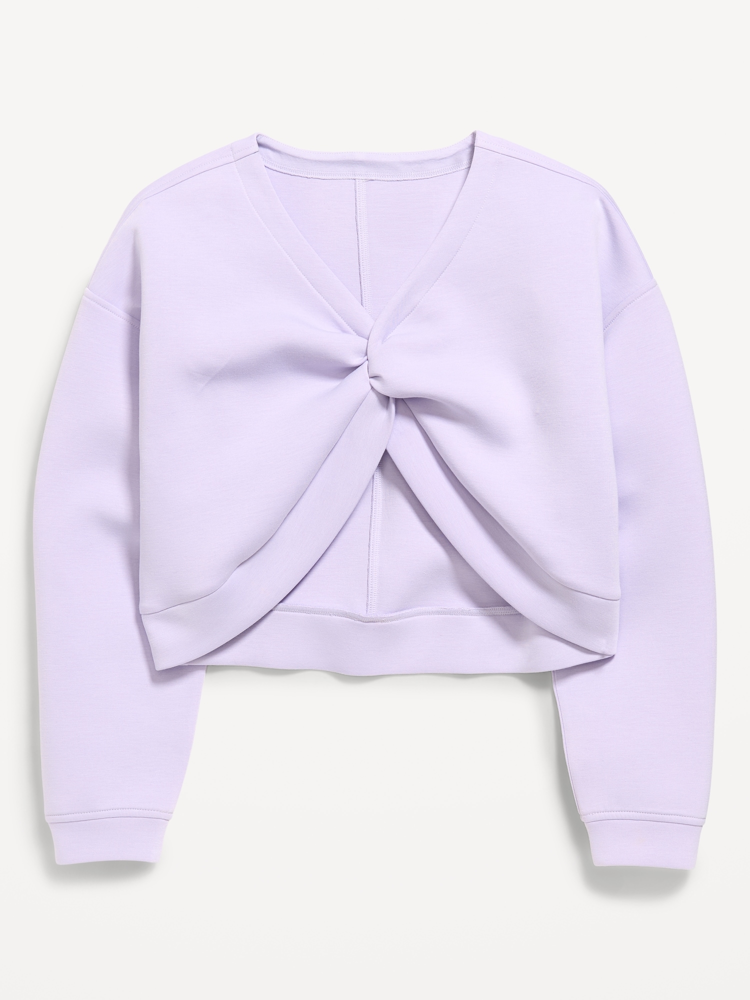 Bounce Fleece Twist-Front Sweatshirt for Girls